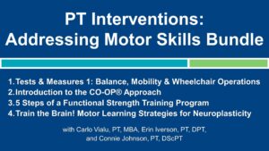 Infographics for PT Interventions - Addressing Motor Skills Webinar Bundle