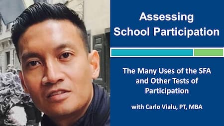 Infographic for Apply EBP's Assessing School Participation Webinar