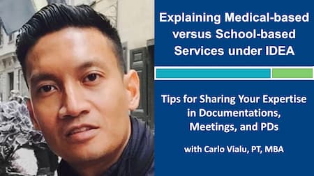 Explaining Medical-based vs School-based Services Webinar Infographics