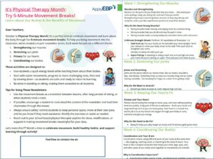 PT Month Newsletter Snapshot