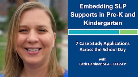 Embedding SLP in Pre-K and K infographic