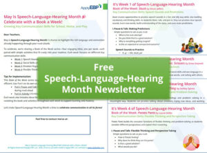 May is Speech Month - Newsletter Image