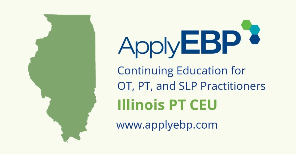 Apply EBP - Illinois PT CEU Approval cover