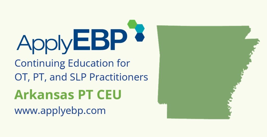 Apply EBP - Arkansas PT CEU Approval cover