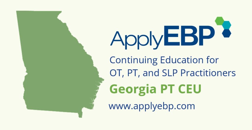 Apply EBP - Georgia PT CEU Approval cover