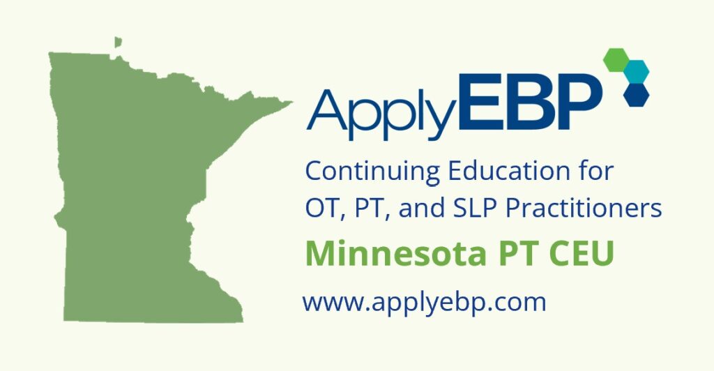 Apply EBP - Minnesota PT CEU Approval cover