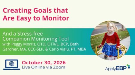 Apply EBP Infographic - Creating Goals that Are Easy to Monitor Fall 2026